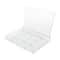 6 Pack: 13.6" Clear 12-Compartment Divided Tray with Lid by Bead Landing™
